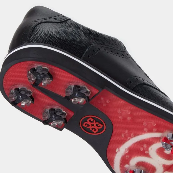 Golf Shoes Men GFORE GALLIVANTER GLOCK PEBBLE LEATHER SADDLE GOLF SHOE Onyx