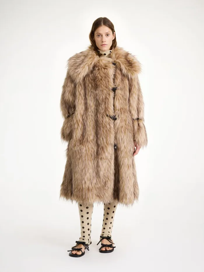 Graca Faux Fur Coat Nomad Women By Malene Birger Coats and Jackets