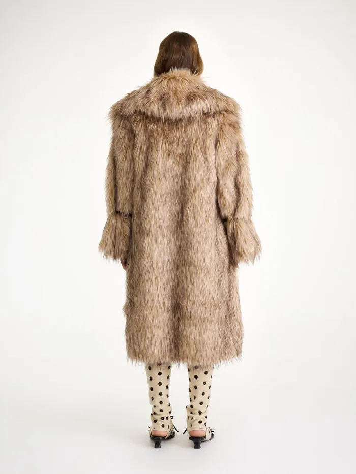 Graca Faux Fur Coat Nomad Women By Malene Birger Coats and Jackets