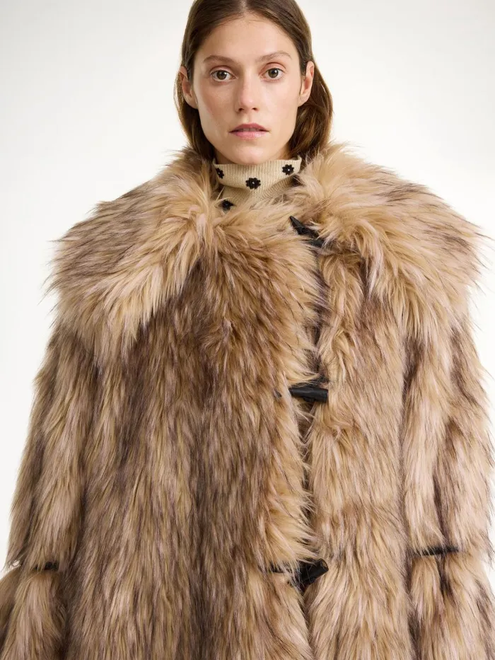 Graca Faux Fur Coat Nomad Women By Malene Birger Coats and Jackets