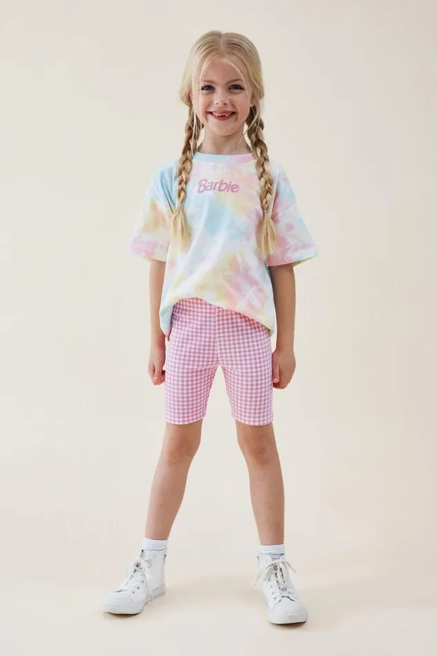 Hailey Bike Short Pink Gerberagingham Girls Cotton On Shorts Skirts and Playsuits Hailey Bike Short Pink Gerberagingham Girls Cotton On Shorts Skirts and Playsuits