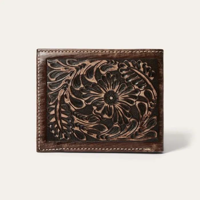 HairOnHide Concho BiFold Wallet Vintage Brown Men Stetson Billfolds