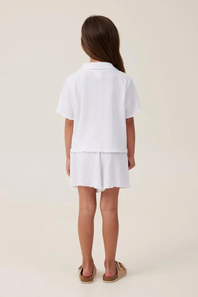 Hallie Short White Girls Cotton On Shorts Skirts and Playsuits