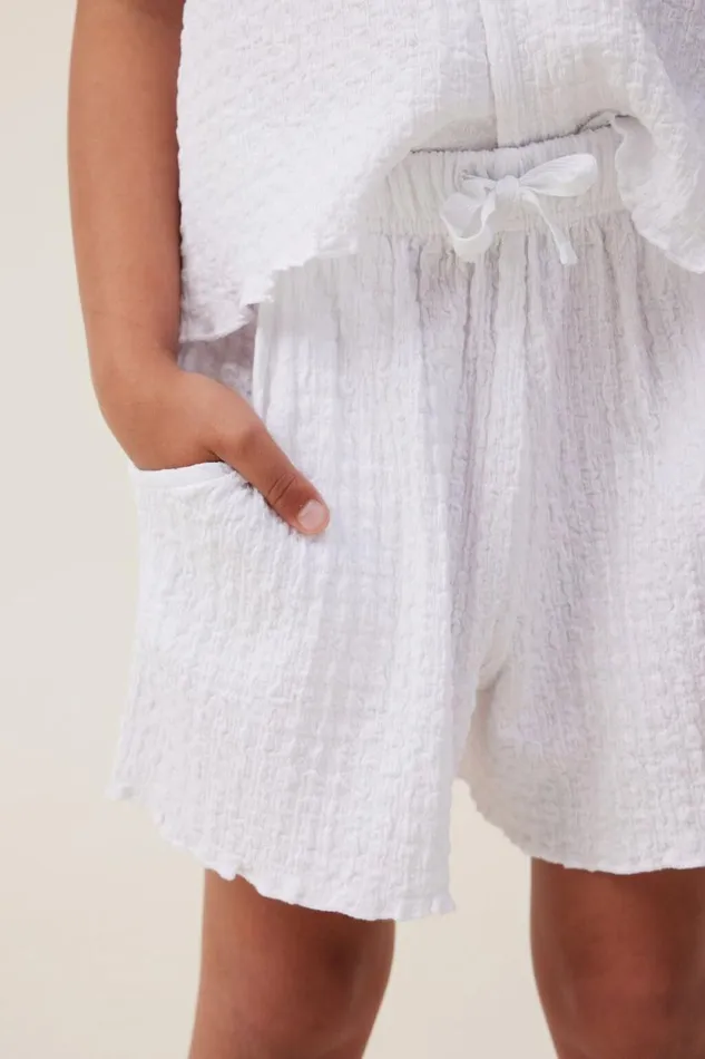 Hallie Short White Girls Cotton On Shorts Skirts and Playsuits