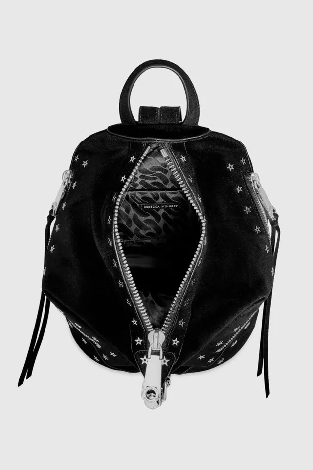 Handbags Backpacks Rebecca Minkoff Julian Zipped Medium Backpack With Studs Black Handbags Backpacks Rebecca Minkoff Julian Zipped Medium Backpack With Studs Black
