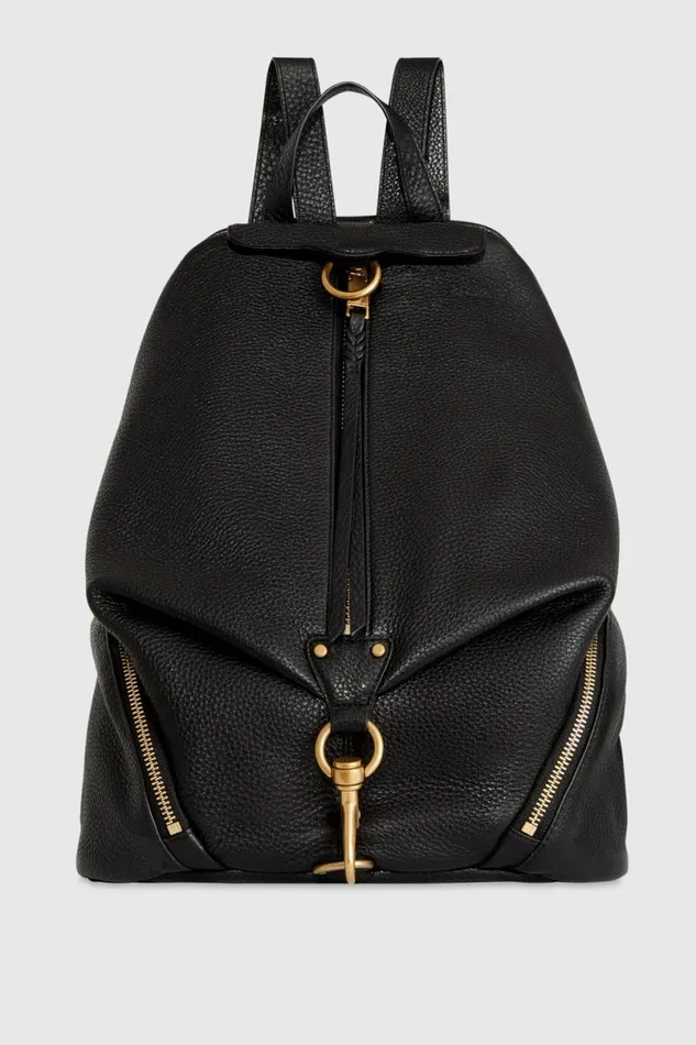 Handbags Backpacks Rebecca Minkoff Jumbo Julian Backpack Blackantique Brass