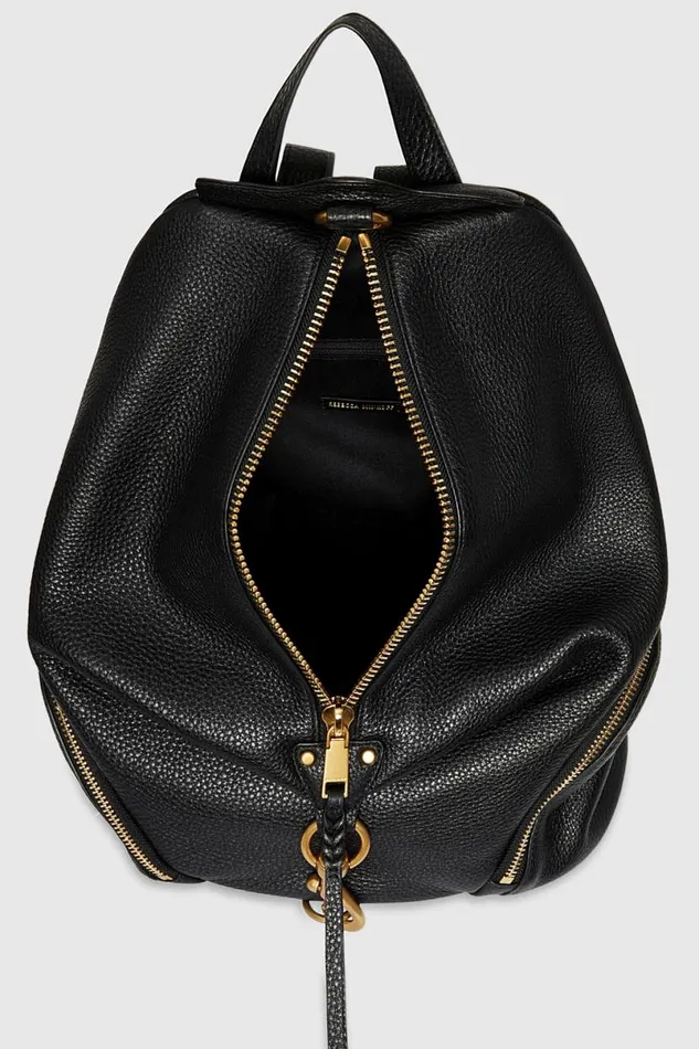 Handbags Backpacks Rebecca Minkoff Jumbo Julian Backpack Blackantique Brass