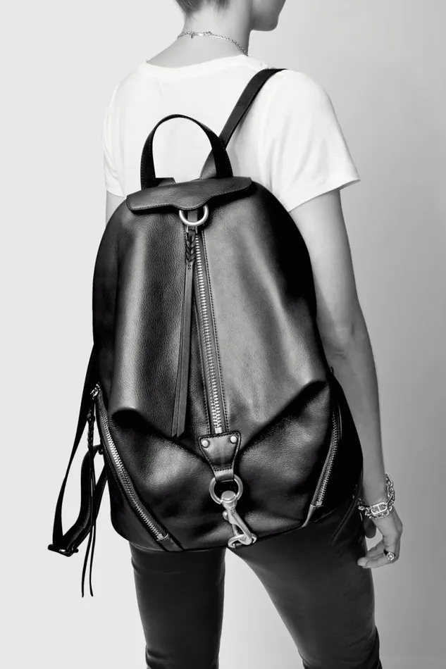 Handbags Backpacks Rebecca Minkoff Jumbo Julian Backpack Blackantique Brass