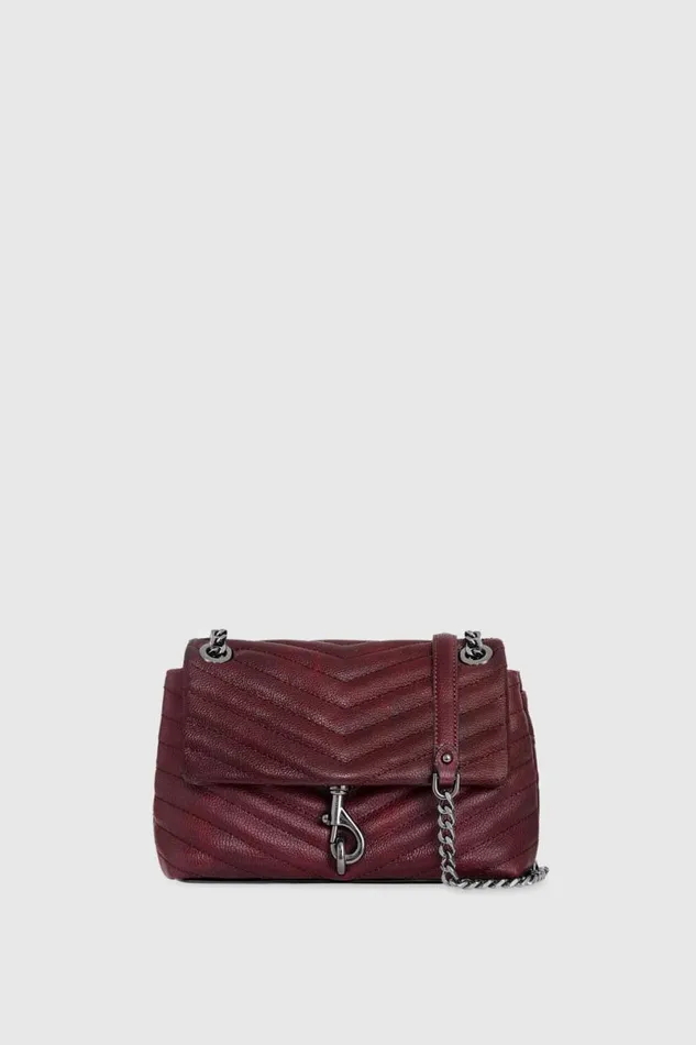 Handbags Crossbody Bags Rebecca Minkoff Edie Crossbody Garnetgunmetal
