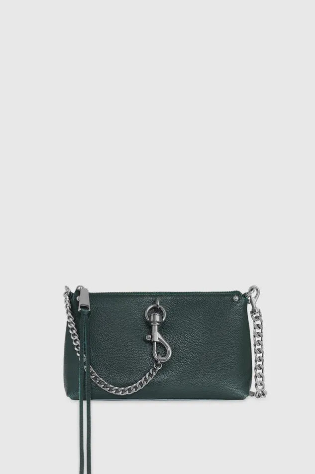 Handbags Crossbody Bags Rebecca Minkoff Megan Crossbody Deep Jadegunmetal