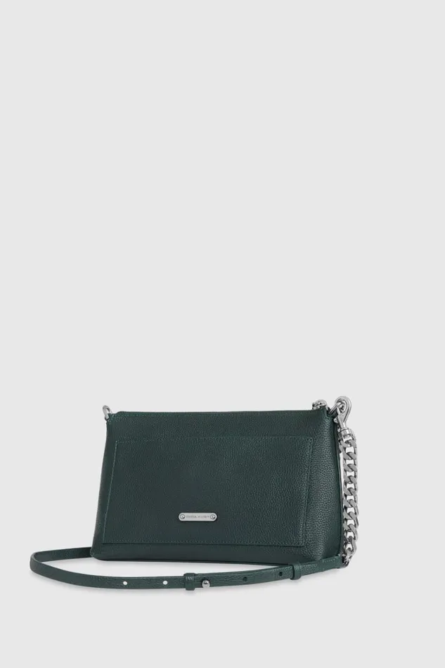 Handbags Crossbody Bags Rebecca Minkoff Megan Crossbody Deep Jadegunmetal