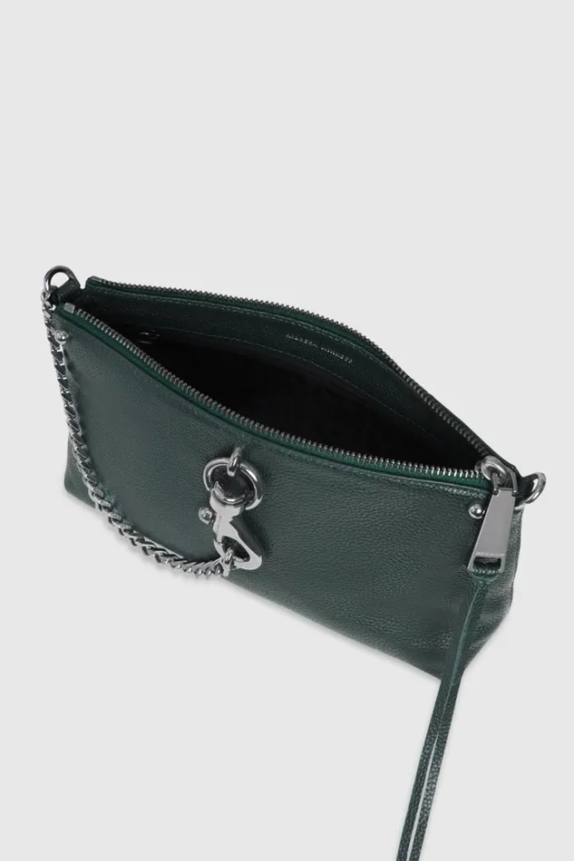 Handbags Crossbody Bags Rebecca Minkoff Megan Crossbody Deep Jadegunmetal