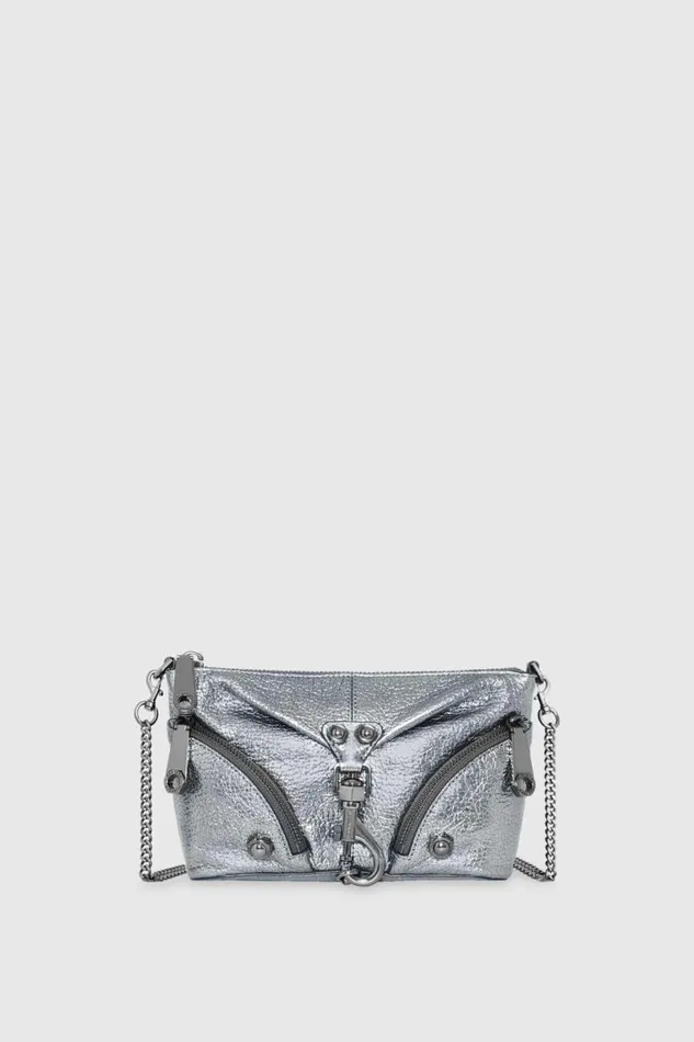Handbags Crossbody Bags Rebecca Minkoff Mini Julian Crossbody Anthracite