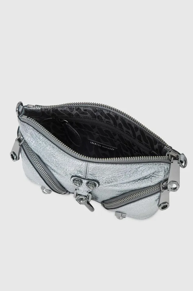 Handbags Crossbody Bags Rebecca Minkoff Mini Julian Crossbody Anthracite