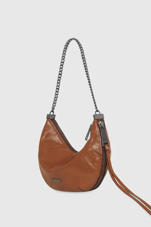 Handbags Crossbody Bags Rebecca Minkoff Zip Around Crossbody Rochergunmetal