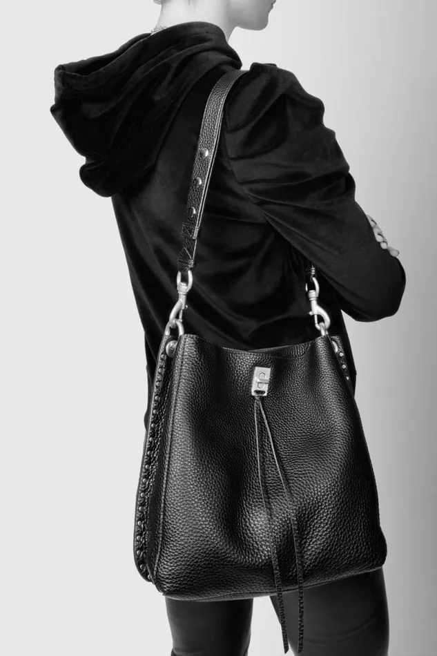 Handbags Shoulder Bags Rebecca Minkoff Darren Shoulder Bag Porcinigunmetal