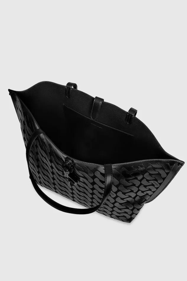 Handbags Tote Bags Rebecca Minkoff Megan Soft Large Tote Blackblack Shellac