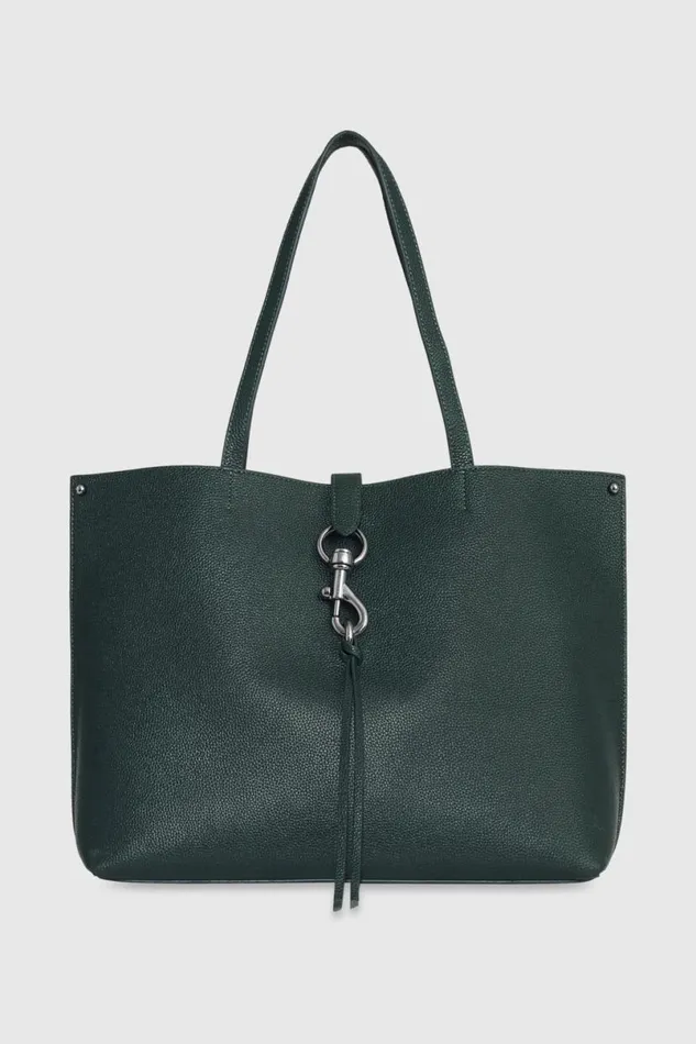 Handbags Tote Bags Rebecca Minkoff Megan Tote Deep Jadegunmetal