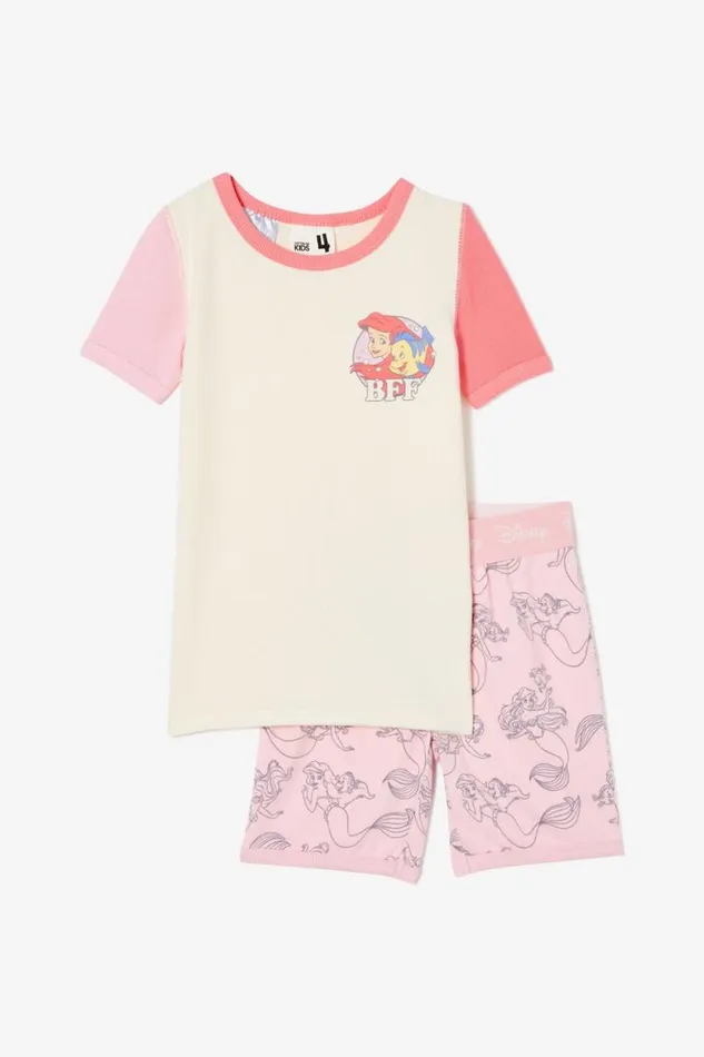 Harlow Super Soft Short Sleeve Pyjama Set License Lcn Dis Dark Vanilla Ariel Bff GirlsBoys Cotton On Sleepwear Harlow Super Soft Short Sleeve Pyjama Set License Lcn Dis Dark Vanilla Ariel Bff GirlsBoys Cotton On Sleepwear