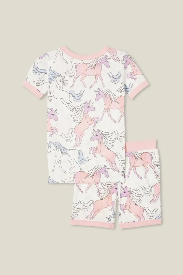 Harlow Super Soft Short Sleeve Pyjama Set Vanillabreezy Unicorn GirlsBoys Cotton On Sleepwear Harlow Super Soft Short Sleeve Pyjama Set Vanillabreezy Unicorn GirlsBoys Cotton On Sleepwear