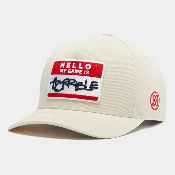 Hats Men GFORE HELLO STRETCH TWILL SNAPBACK HAT Stone