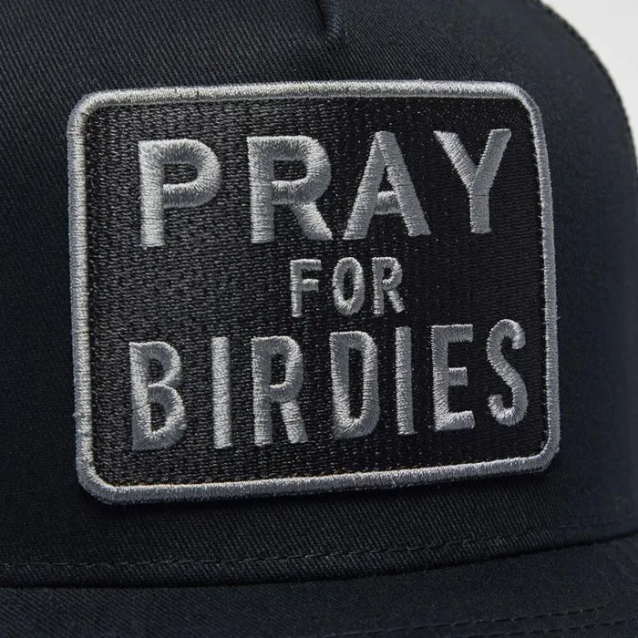 Hats Men GFORE PRAY FOR BIRDIES COTTON TWILL TRUCKER HAT Onyx Hats Men GFORE PRAY FOR BIRDIES COTTON TWILL TRUCKER HAT Onyx