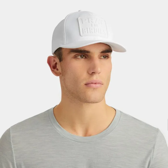 Hats MenWomen GFORE MONOCHROME PRAY FOR BIRDIES STRETCH TWILL SNAPBACK HAT Snow Hats MenWomen GFORE MONOCHROME PRAY FOR BIRDIES STRETCH TWILL SNAPBACK HAT Snow