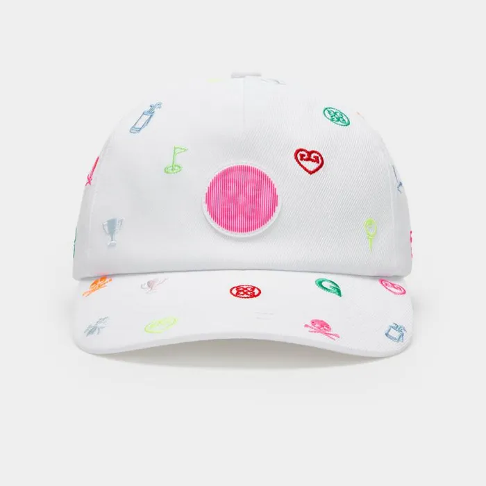 Hats Women GFORE EMBROIDERED ICON STRETCH TWILL SNAPBACK HAT Snow Hats Women GFORE EMBROIDERED ICON STRETCH TWILL SNAPBACK HAT Snow