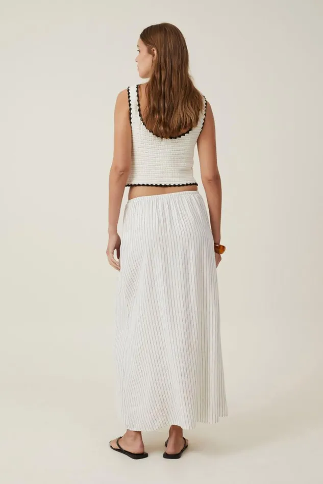 Haven Maxi Slip Skirt Dahna Pinstripe Women Cotton On Skirts