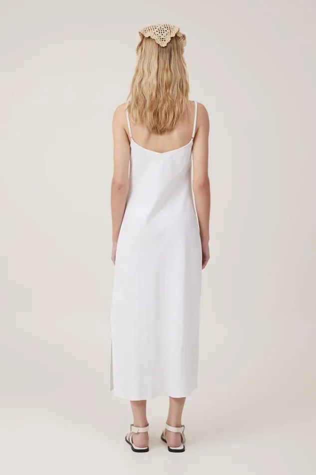Haven Slip Midi Dress White Women Cotton On Dresses