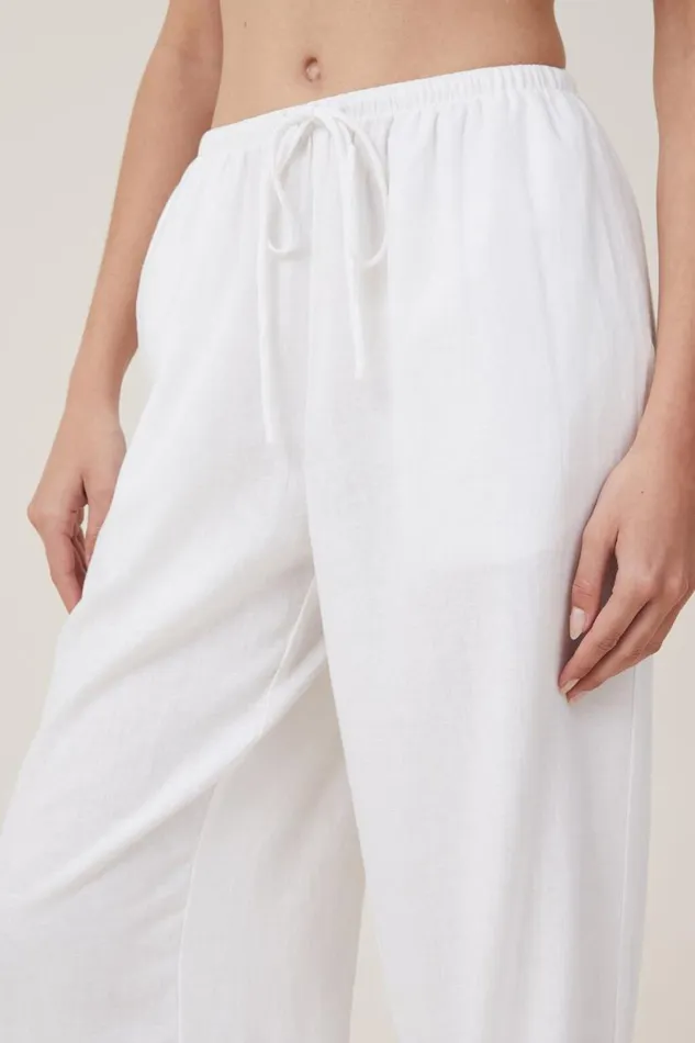 Haven Wide Leg Pant White Women Cotton On Pants