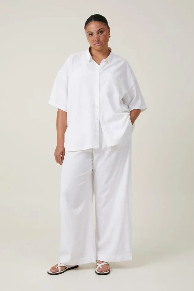 Haven Wide Leg Pant White Women Cotton On Pants