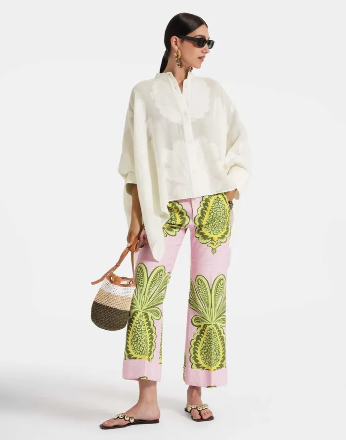Hendrix Pants Big Pineapple Pink Women La Double J Shorts and Pants Hendrix Pants Big Pineapple Pink Women La Double J Shorts and Pants