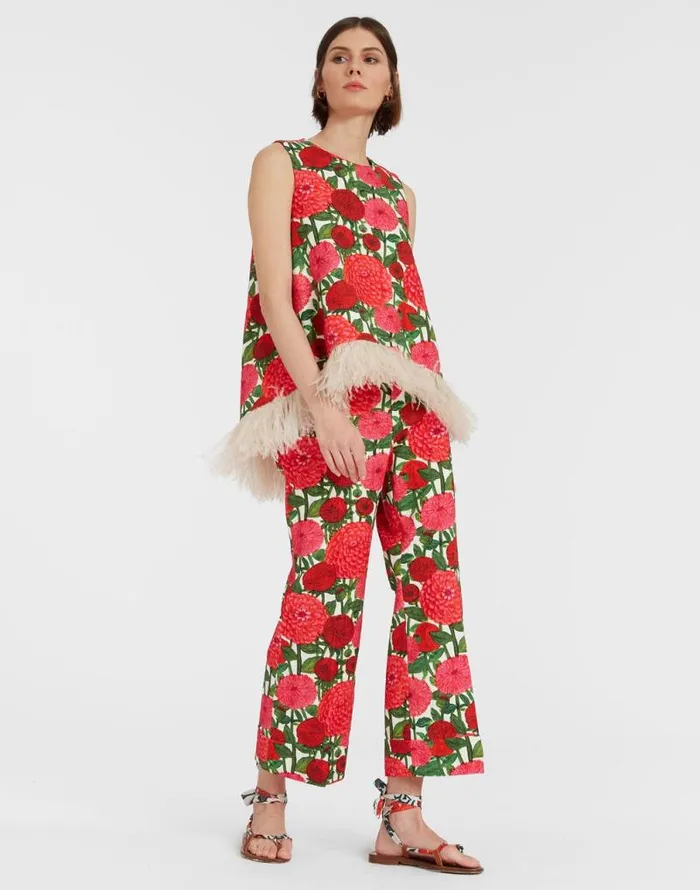 Hendrix Pants Pink Dahlias Women La Double J Shorts and Pants