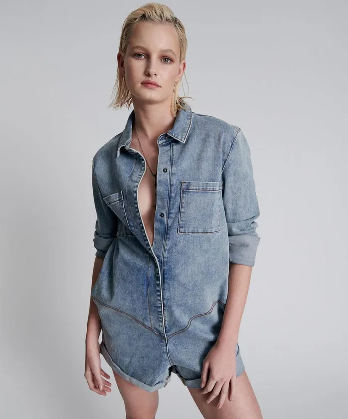 HENDRIXE PROPHECY JUMPSUIT BLUE Women One Teaspoon Denim Jumpsuits