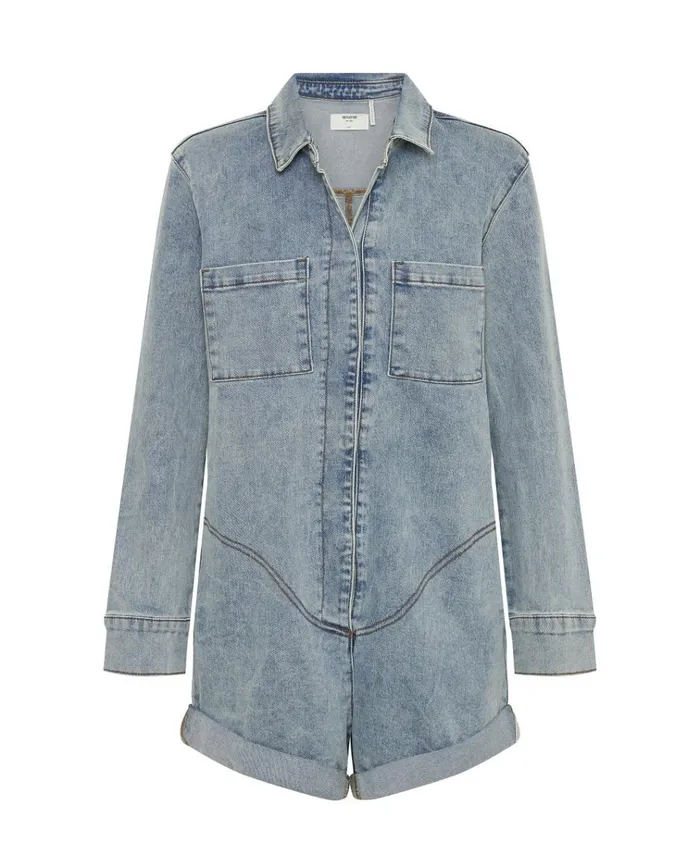 HENDRIXE PROPHECY JUMPSUIT BLUE Women One Teaspoon Denim Jumpsuits HENDRIXE PROPHECY JUMPSUIT BLUE Women One Teaspoon Denim Jumpsuits