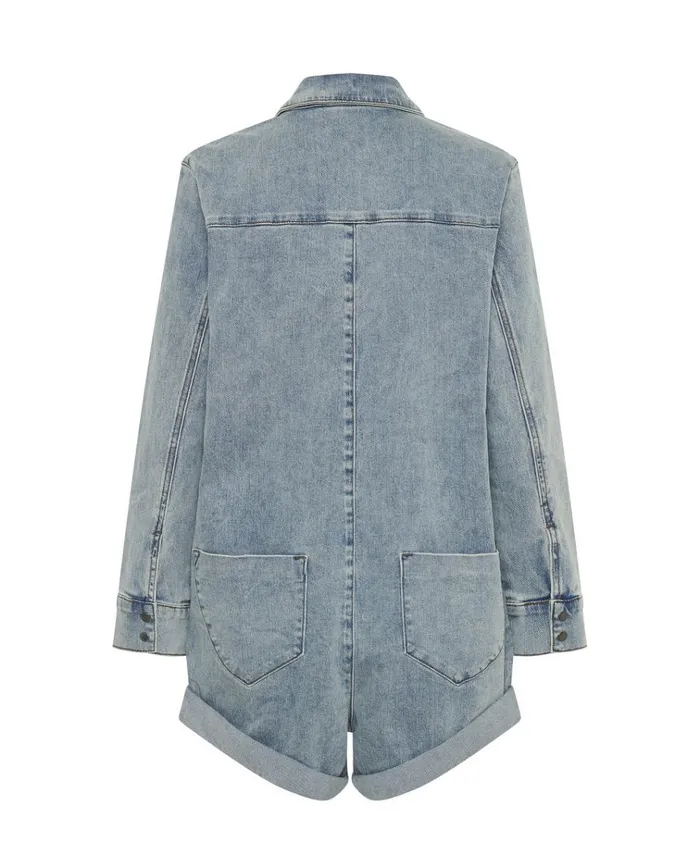 HENDRIXE PROPHECY JUMPSUIT BLUE Women One Teaspoon Denim Jumpsuits HENDRIXE PROPHECY JUMPSUIT BLUE Women One Teaspoon Denim Jumpsuits