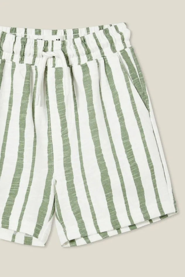 Henry Slouch Short Vanilladeep Sage Stripe Boys Cotton On Shorts Henry Slouch Short Vanilladeep Sage Stripe Boys Cotton On Shorts
