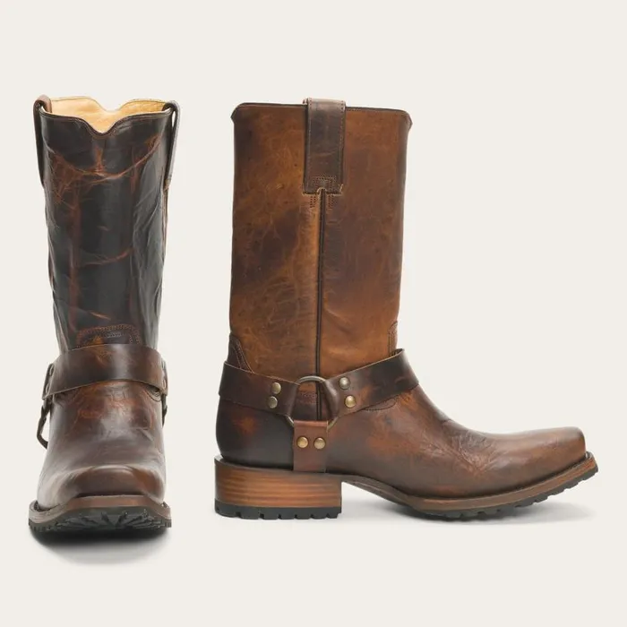 Heritage Harness Boots Waxed Brown Men Stetson Western