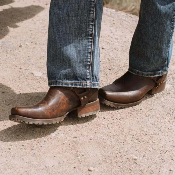Heritage Harness Boots Waxed Brown Men Stetson Western