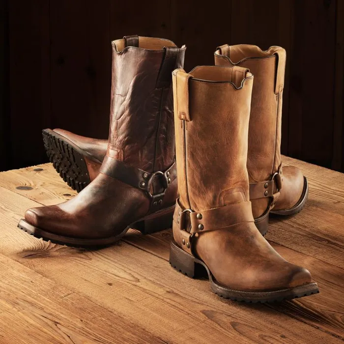 Heritage Harness Boots Waxed Brown Men Stetson Western