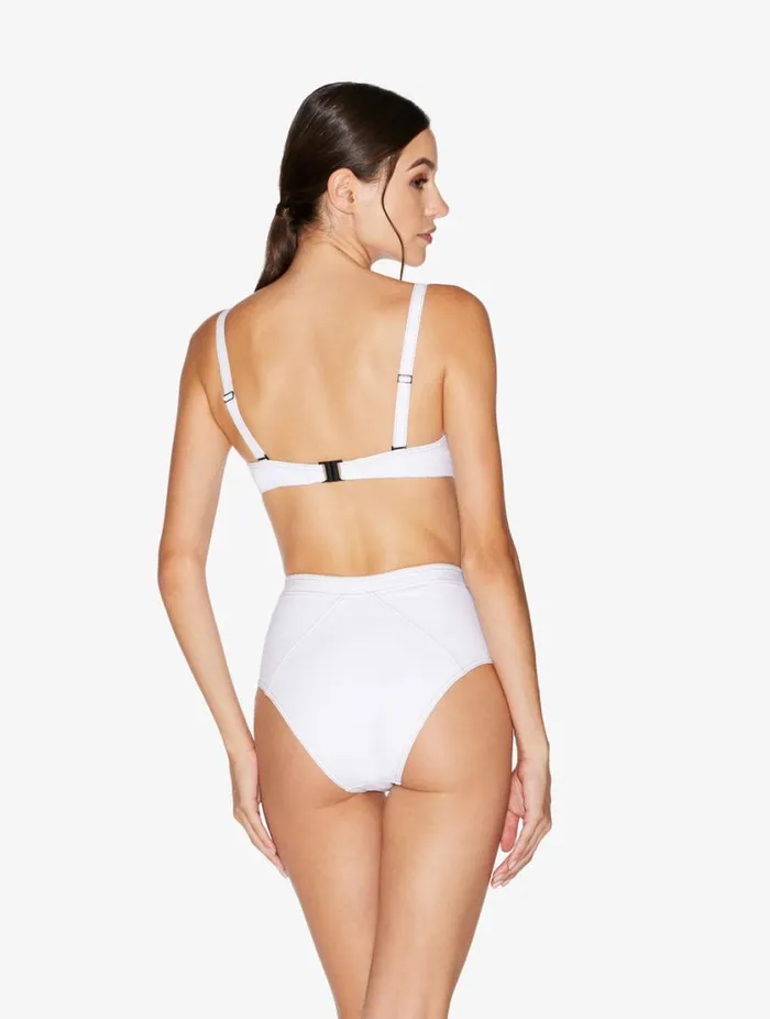 High Waisted Bikini Brief In White Swim La Perla Bikinis