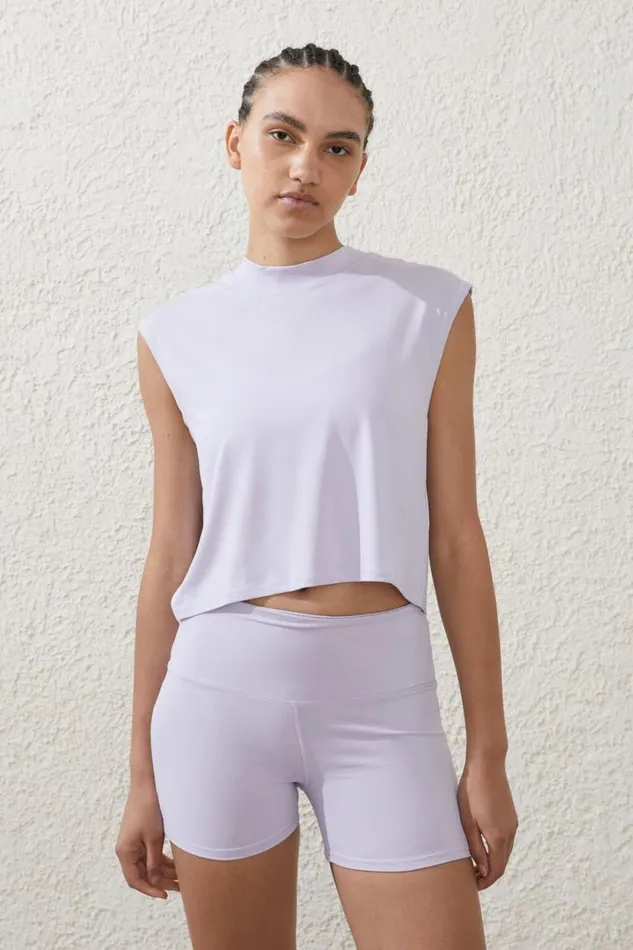 Highwaisted Shortie Short Lilac Light Women Cotton On Shorts Highwaisted Shortie Short Lilac Light Women Cotton On Shorts
