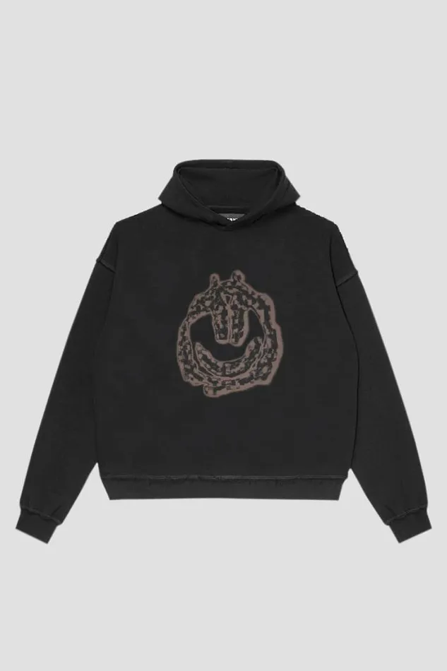 History Of Acid House Hoodie Washed Black WomenMen MISBHV Hoodies and Sweats