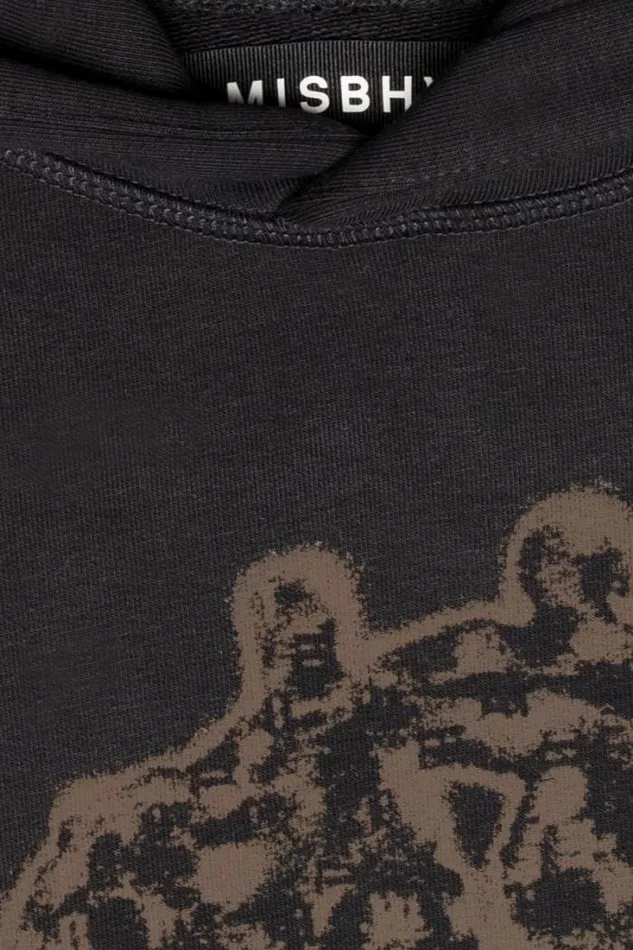 History Of Acid House Hoodie Washed Black WomenMen MISBHV Hoodies and Sweats