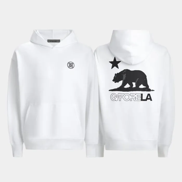 Hoodies and Tees Men GFORE GFORE LA OVERSIZED FRENCH TERRY HOODIE Snow