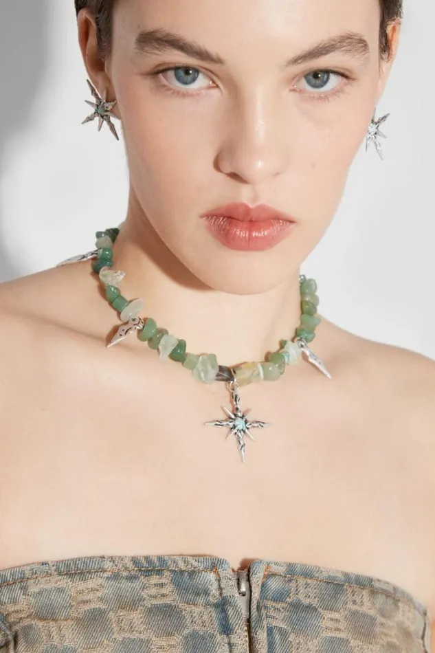 Ibiza Necklace Greensilver WomenMen MISBHV Jewelry