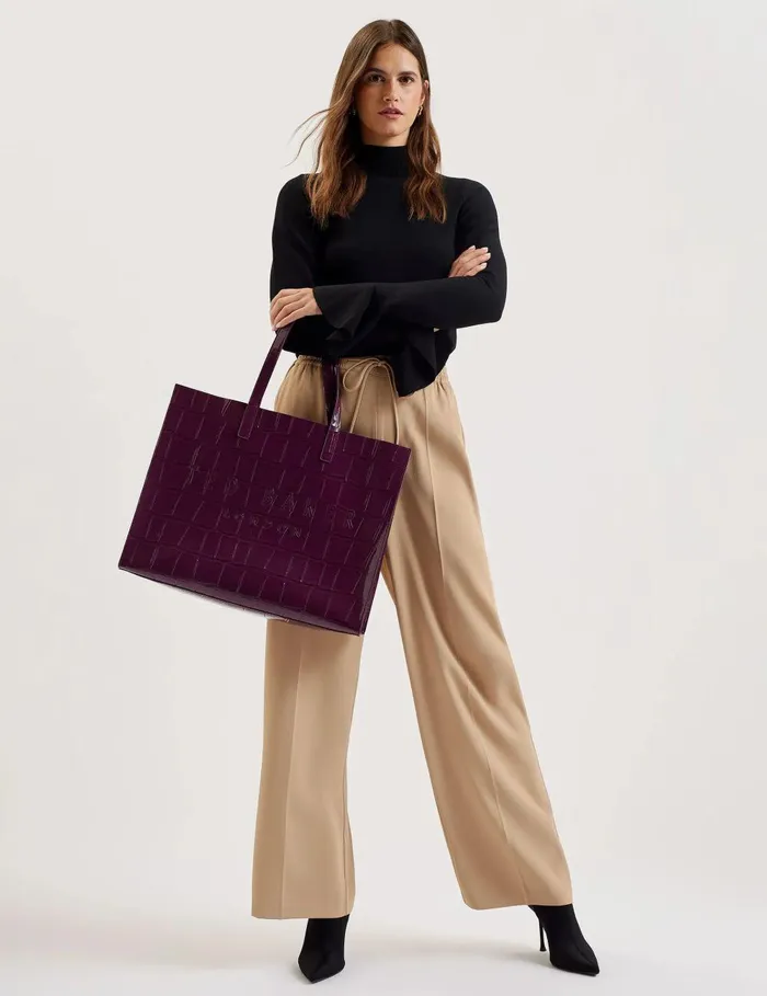 Icon and Signature Bags Women Ted Baker ALLICON Maroon