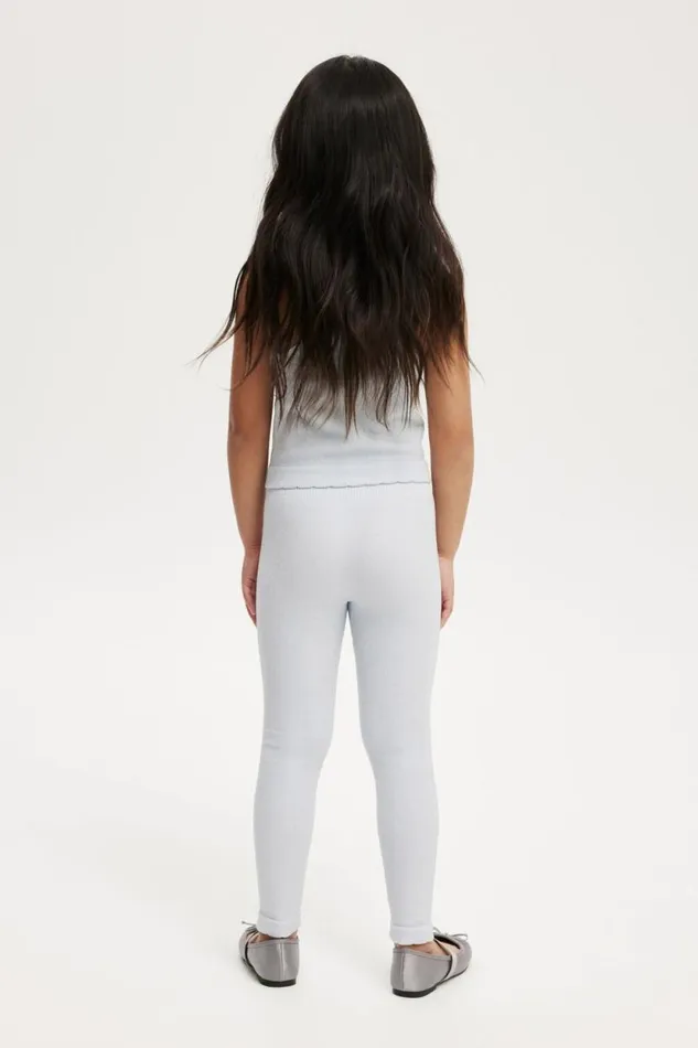 Imogen Seamfree Legging Morning Blue Metallicscallop Girls Cotton On Leggings Pants and Jeans Imogen Seamfree Legging Morning Blue Metallicscallop Girls Cotton On Leggings Pants and Jeans
