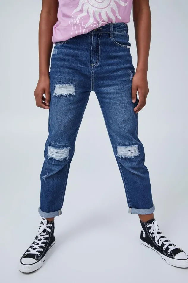 Ivy Mom Jean Midnight Wash GirlsBoys Cotton On Leggings Pants and Jeans